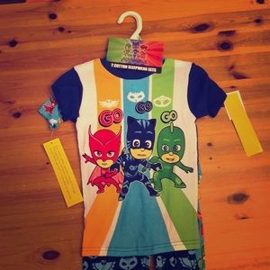 NWT PJ Masks Sleep Set